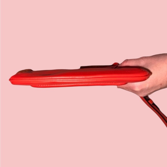 Coach Legacy Y2K Double Pouch Salmon/Coral Wristlet (NWT) - Picture 7 of 10